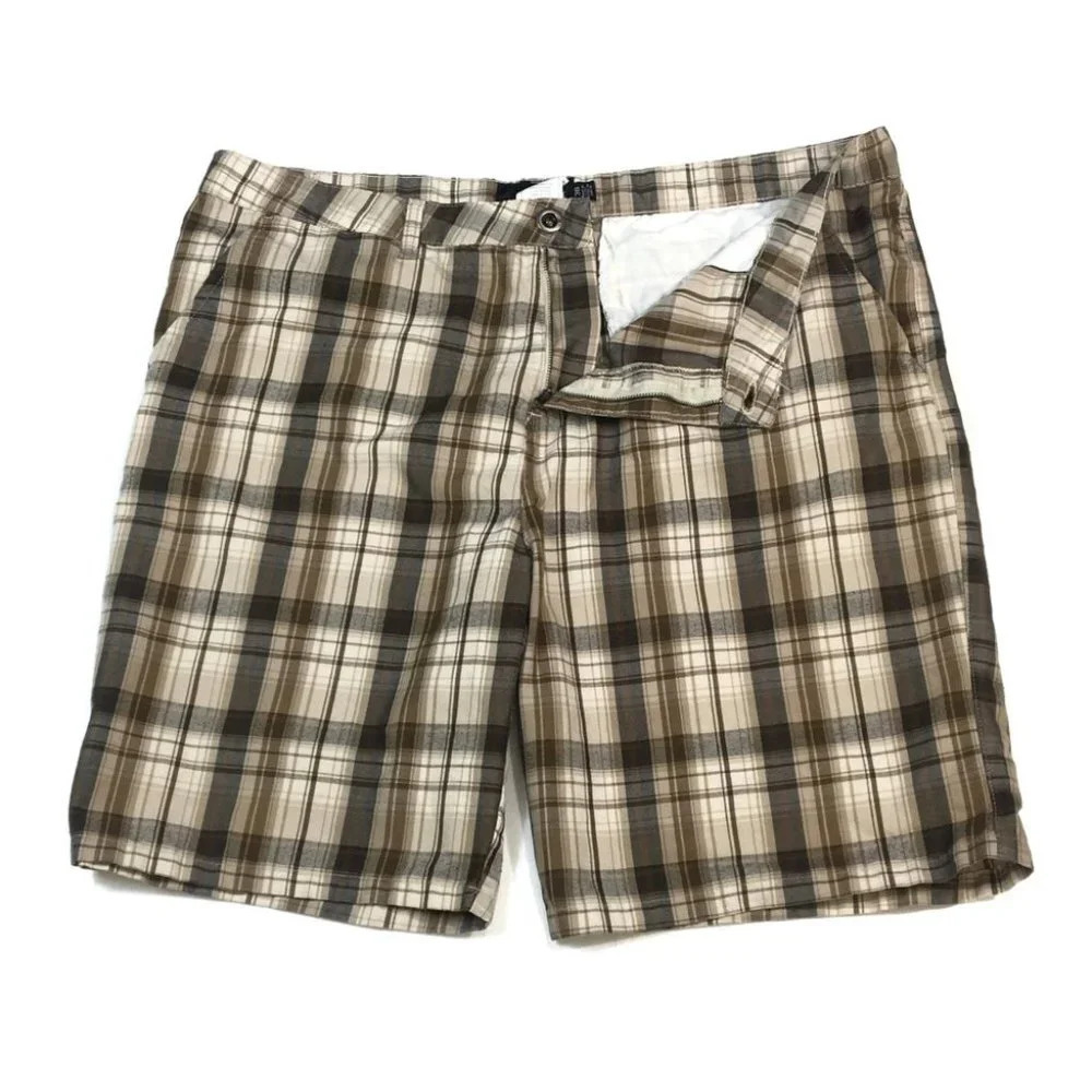 Sh88 Hurley Surfing Brand Plaid Chino Shorts 38